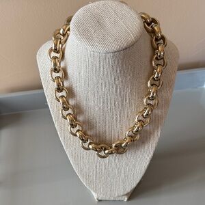 Banana Republic large gold costume chain necklace.
